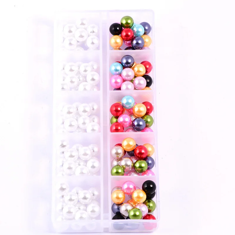 8мм 150 шт. Красочные круглые смоляные жемчужные бусины без отверстий для изготовления украшений, ручной работы.