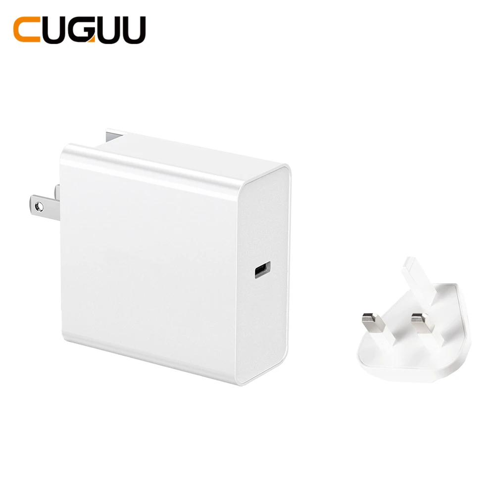 UK Plug 65 Вт PD Зарядное устройство usb type C QC3.0 Быстрая зарядка для iPhone Macbook ноутбук для samsung переключатель быстрое настенное зарядное устройство US EUUK AU адаптер - Тип штекера: UK Plug