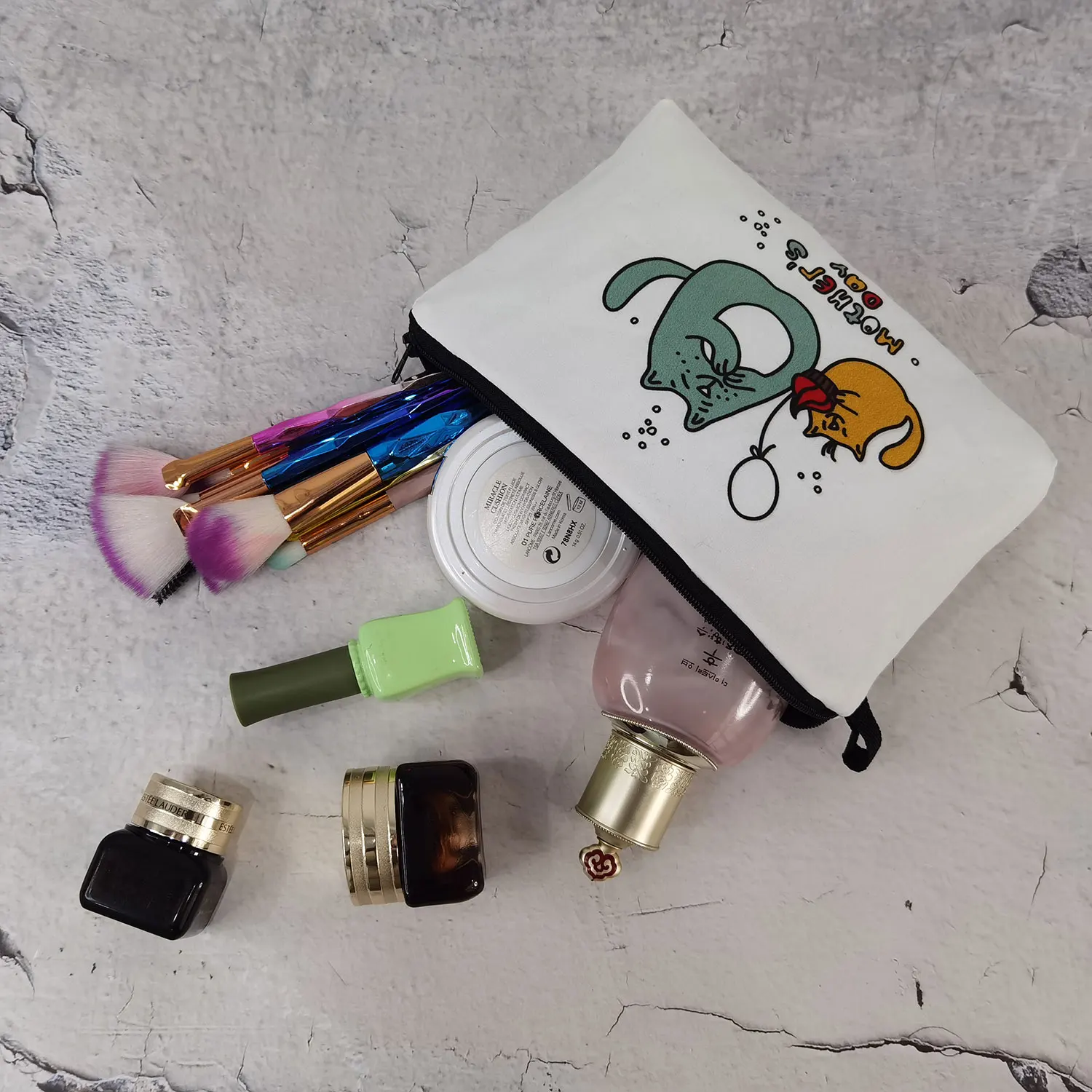 

Double sided Printed Cartoon Cosmetics Organizer Bag Pretty Makeup Bags for Women Gift Fashion Women's Storage Bag Mini Wash Bag