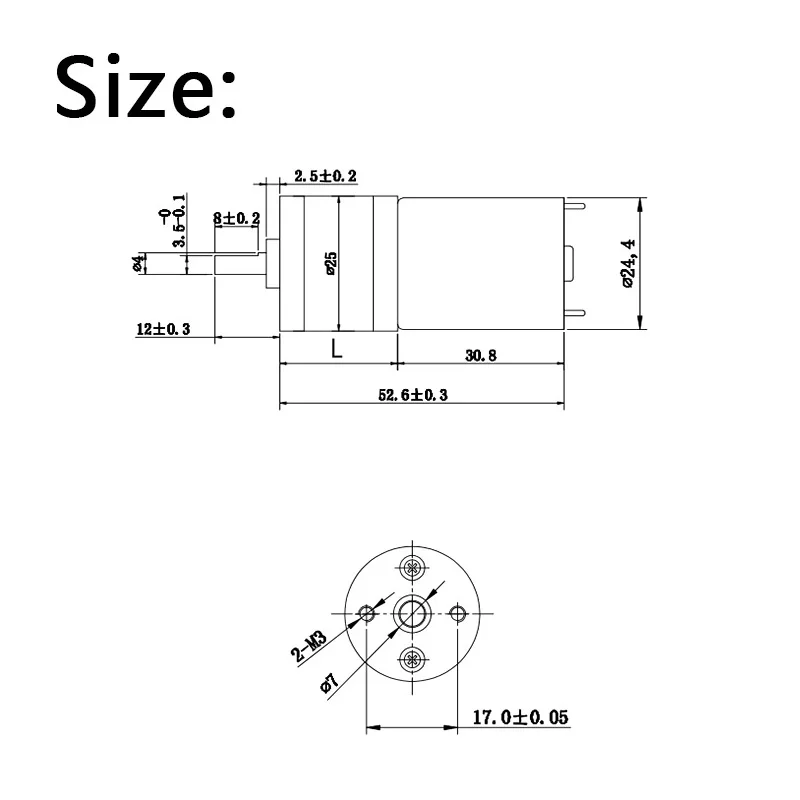 JGA25-370 DC 6V 12V 24V Motor Gear ed электродвигатель с высоким крутящим моментом