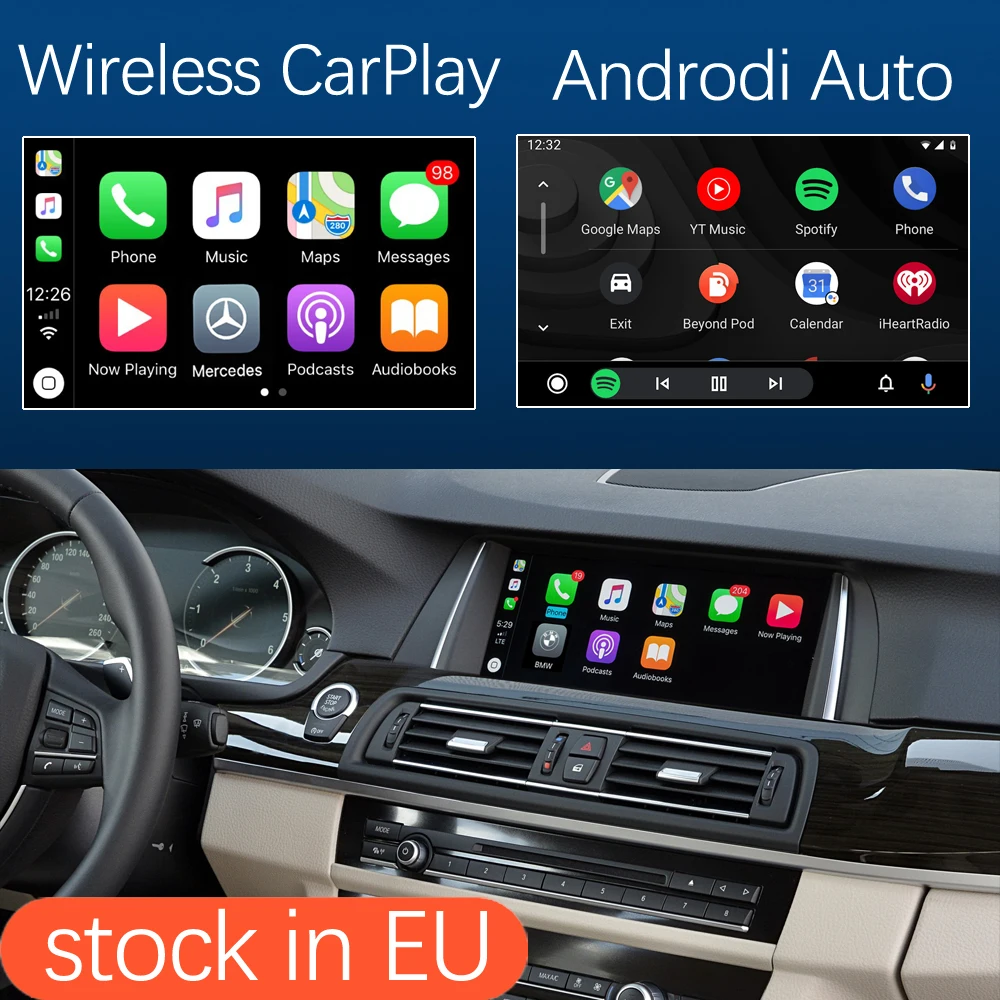 Беспроводной автомобильный интерфейс Apple CarPlay Android для BMW 5 7 серии F10 F11 F07 GT F01 F02 F03 F04