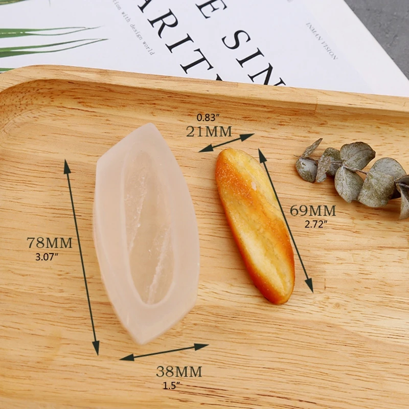 

10Pcs DIY Simulated Food Mini Bread Silicone Resin Mold Bread Shape Pendant Mold K3ND