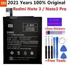 Новинка, оригинальный аккумулятор BM46 большой емкости 4000 мАч, модель BM46 для Xiaomi Redmi Note 3, note3 ProPrime, аккумулятор + Бесплатные инструменты