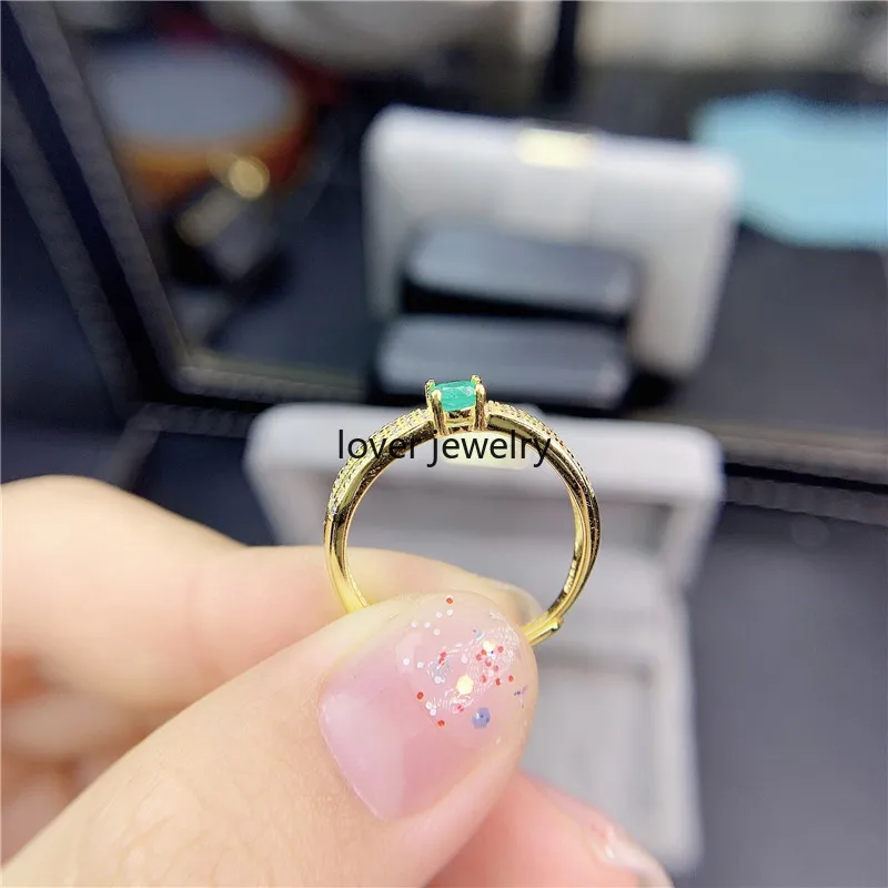 Кольцо регулируемое из 100% натурального аметиста Колумбии серебро 925 пробы