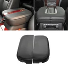 Центрального подлокотника кожаный чехол для Cadillac Escalade 2007 2008 2009 2010 2011 автомобиль подлокотник коробка кожного покрова Стикеры отделка