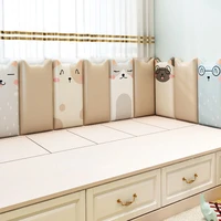 cat self adhesive bed headboards anti collision tatami kids bedroom decor stickers tete de lit cabecero decoration aesthetic