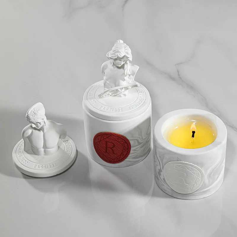 

Nordic Essential oil scented Tea Light Home Decoration Birthday Statue Candle Romantic Wedding Home Decoration Candle Cup