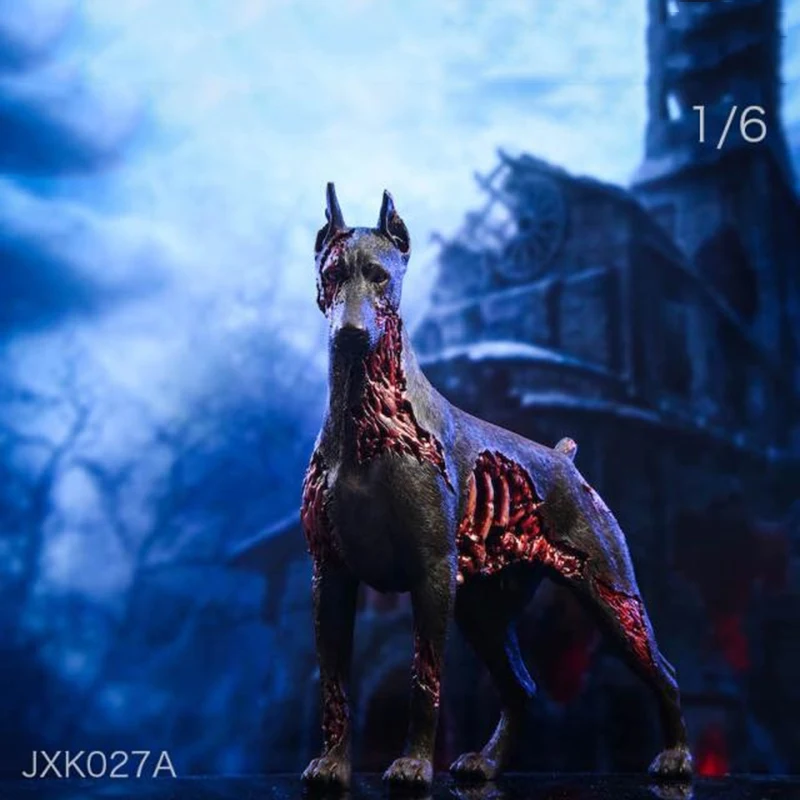

JXK Animal Model 1/6 Scale Soldier Figure Scene Accessories Doll Dog Zombie Dog Doberman JXK027 Evil Action Figures In Stock