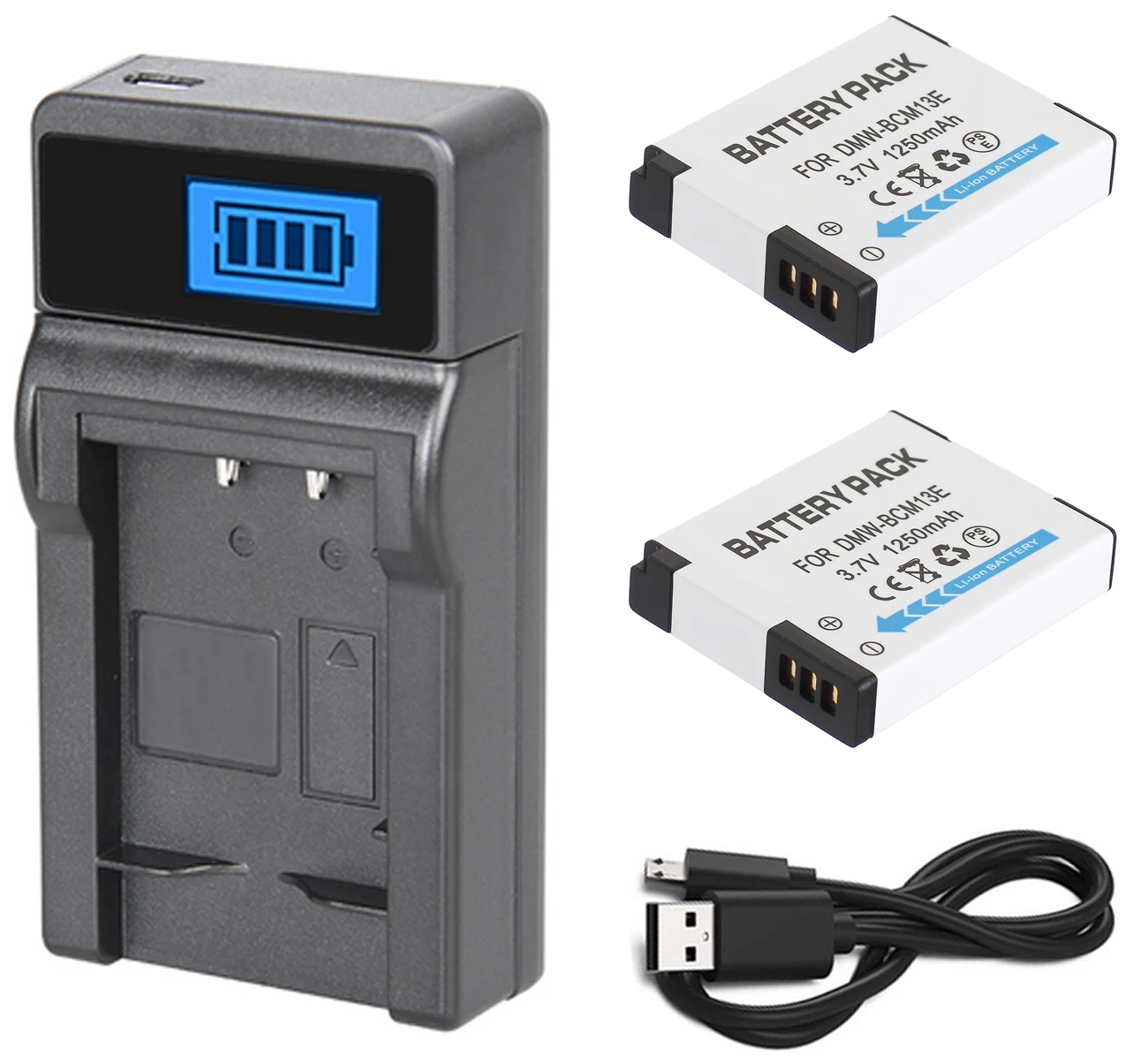 Аккумулятор (2 шт. в упаковке) + зарядное устройство для цифровой камеры Panasonic Lumix DMC