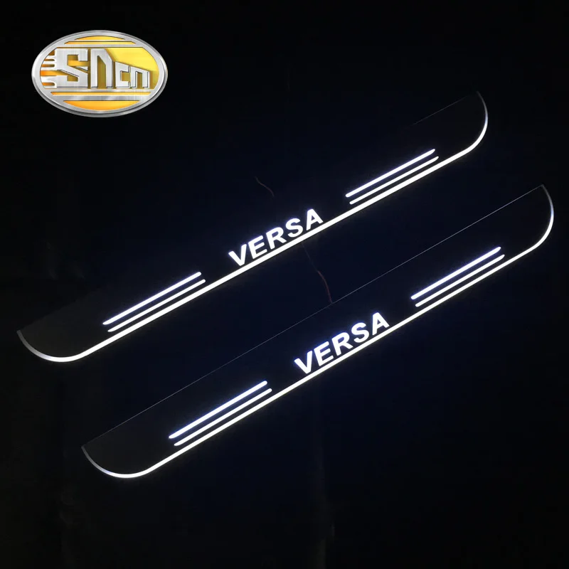 SNCN Автомобильный светодиодный дверной порог для Nissan Versa 2013 2018 2019 ультра тонкий