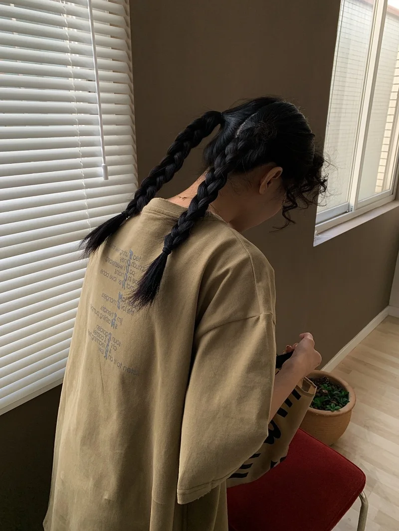 Винтажная футболка с коротким рукавом в японском стиле для женщин модель 2021 года