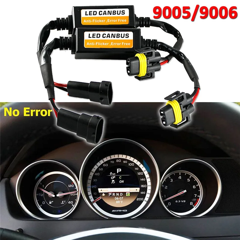 

9005 Canbus Wiring Harness Adapter LED Car Headlight Bulb Auto Headlamp Fog Light CANBUS BE