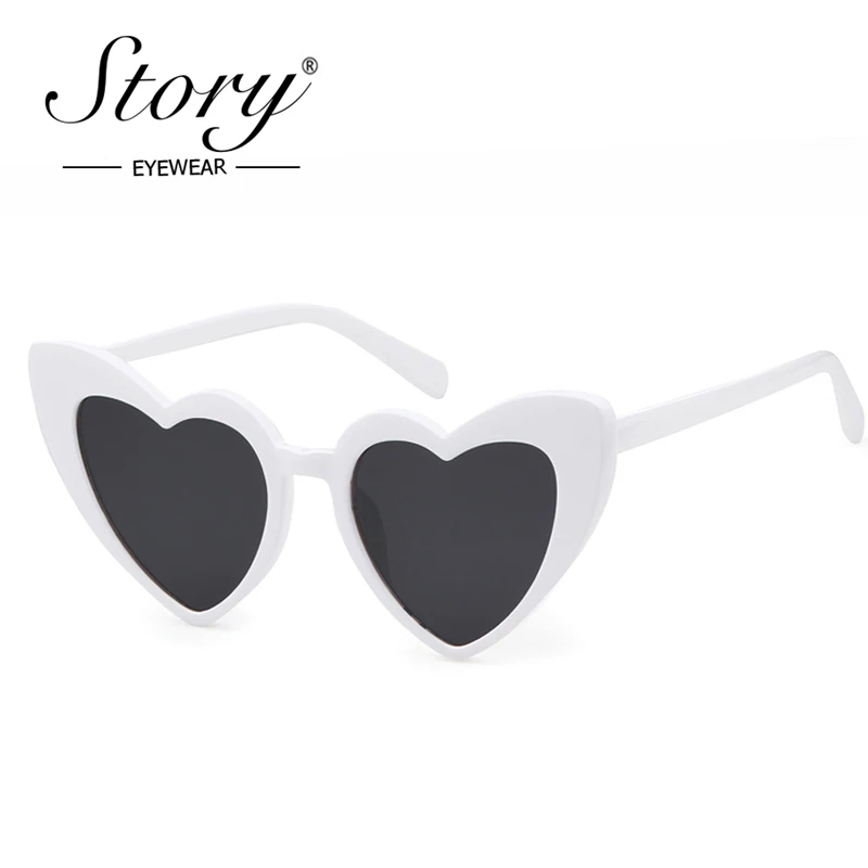 История 2018 Винтажные Солнцезащитные очки кошачий глаз для женщин Черная рамка