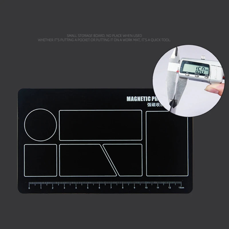 

150*90mm Magnetic Screw Pad Mobile Phone Repair Work Mat Adsorption of Screw Clearly Marked Grids to Position the Screws