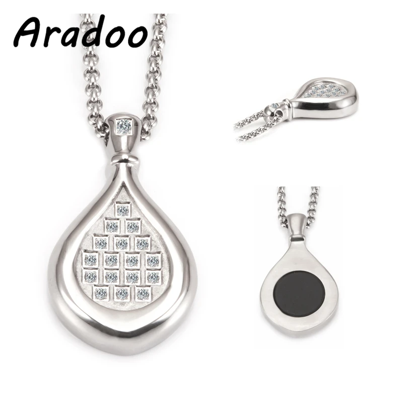 

ARADOO Magnetic Health Energy Anti-Radiation Strengthen Immunity Stay Slim Improve Skin Quality Magnet Pendant Necklace