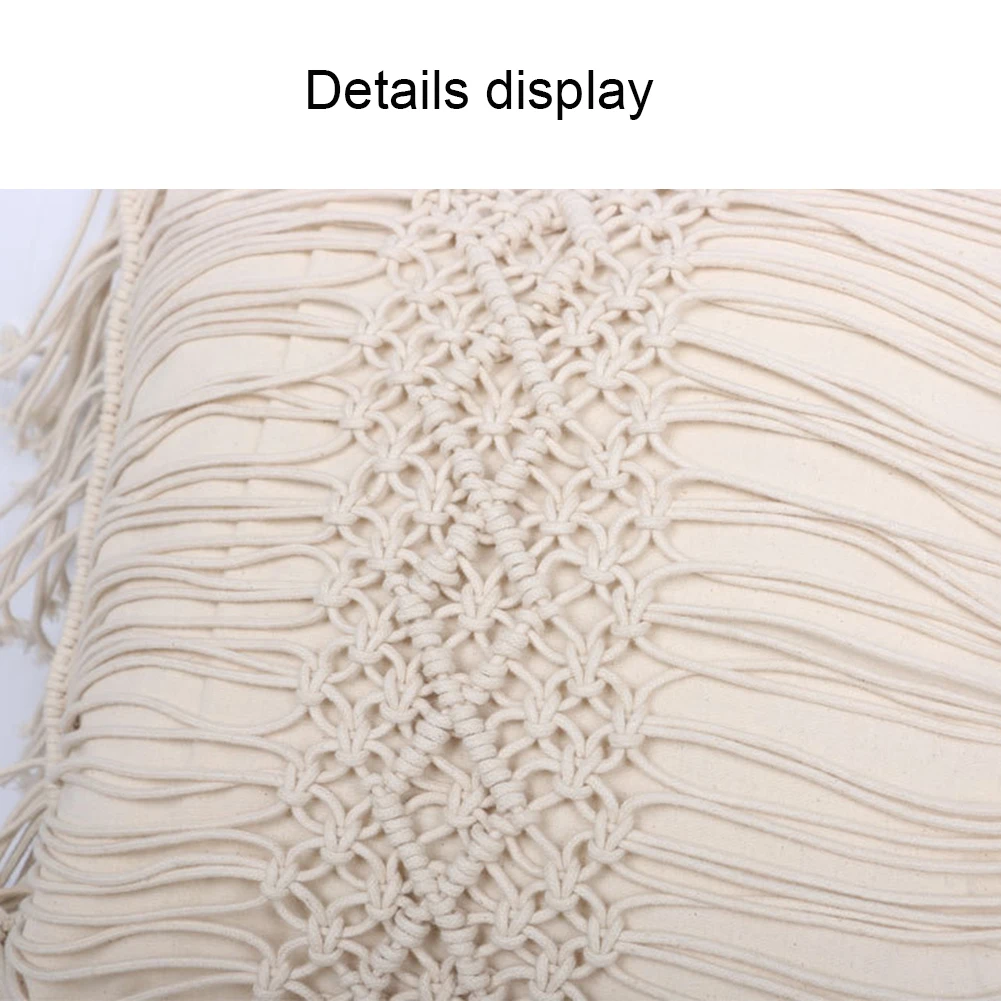 Наволочка для подушки квадратная наволочка из хлопчатобумажной нитки ручной