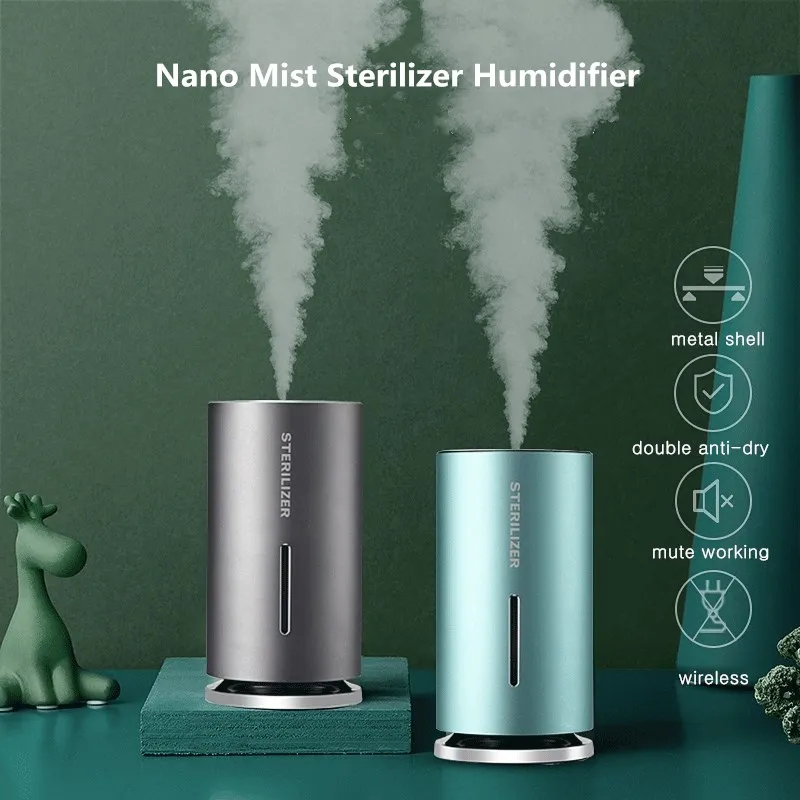 

Smart Induction Spray Air Humidifier Portable 1200mah Battery Car Mist Maker Aroma Diffuser USB Ultrasonic Humidifier for Home