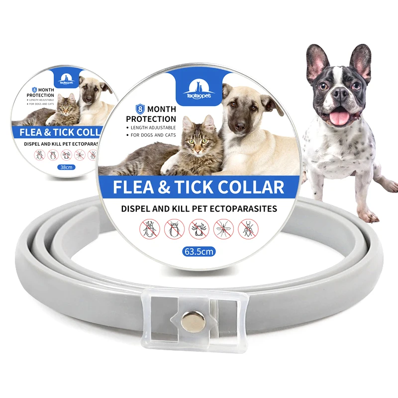 Серый Силиконовая собачья блохи рубашка с принтом котами и воротником собаки тик