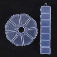 plastic storage jewelry box compartment container rectangle round box case for beads jewelry making supplies