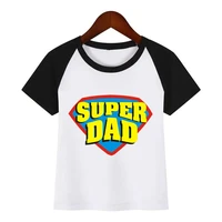 children summer t shirt super dad fathers day gift vaderdag anime print t shirts boys girls cotton tops kids fashion tshirt