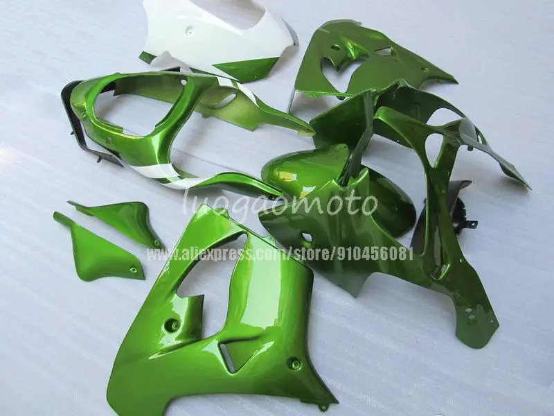 Набор обтекателей под заказ для Kawasaki Ninja ZX9R 2000 2001 комплект матовых зеленых 00 01 ZX 9R