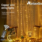 СВЕТОДИОДНАЯ Гирлянда-занавеска на окна, 300 светодиодов, сказосветильник светильник для рождества, свадьбы, вечеринки, дома, сада, спальни, уличные и комнатные настенные украшения