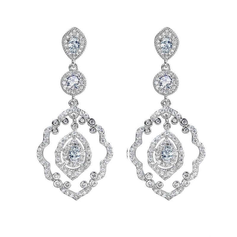 Bettyue новый увлекательный дизайн серьги в форме капли воды три цвета на выбор для