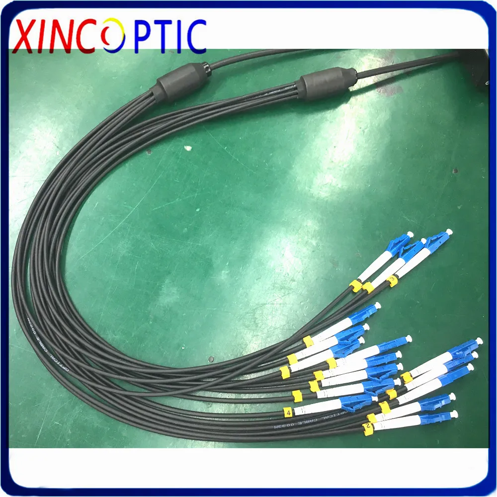 

20Mtrs 8core Multimode Armored Patch Cord 8 core 20M 50/125 OM1 OM2 MM LSZH SC LC FC 8 fiber Optical Fiber Jumper Cable