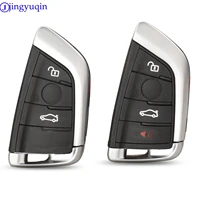 jingyuqin 34 buttons remote car key keyless entry fob for bmw f cas4 5 7 series x5 x6 2014 2015 2016 with insert key