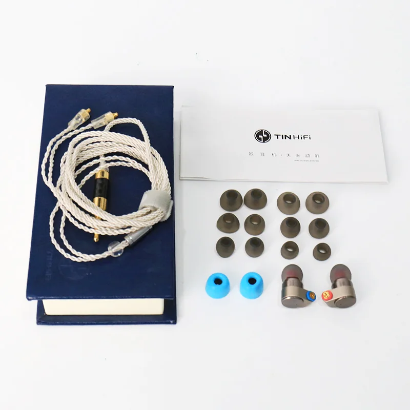 Tinhifi T2 PLUS / pro HiFi аудио двойной динамический наушник IEM со съемным кабелем