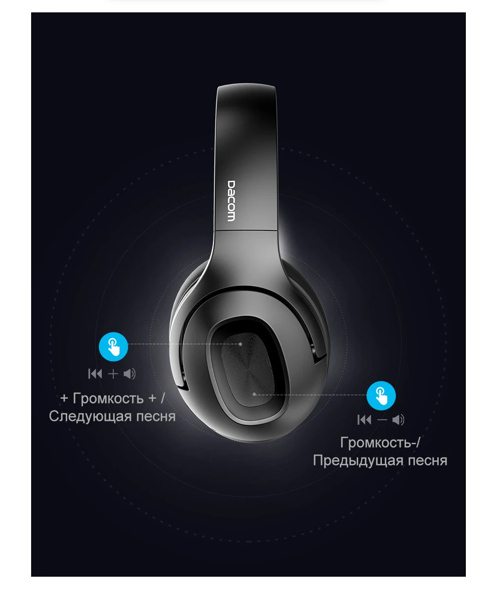 Dacom HF002 наушники Bluetooth наушники беспроводные наушники 5,0 67Hrs наушники с микрофоном для телефонов компьютера