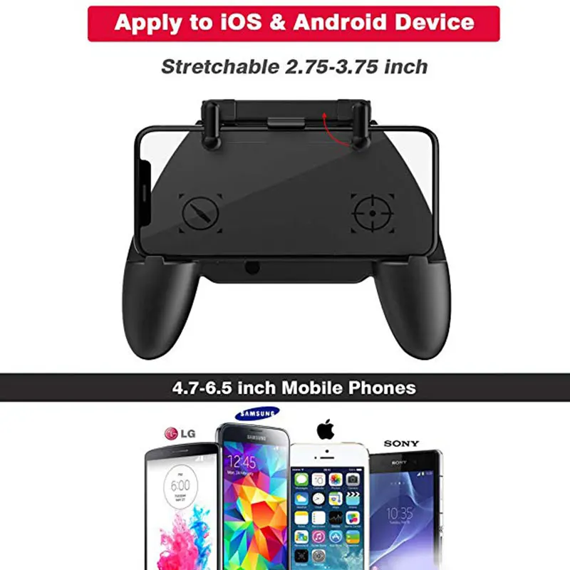 PUBG Mobile Controller Capacitance Mapping L1R1 Aim Shoot Trigger Gamepad Game Joystick Remote Grip For Android IOS Phone | Электроника