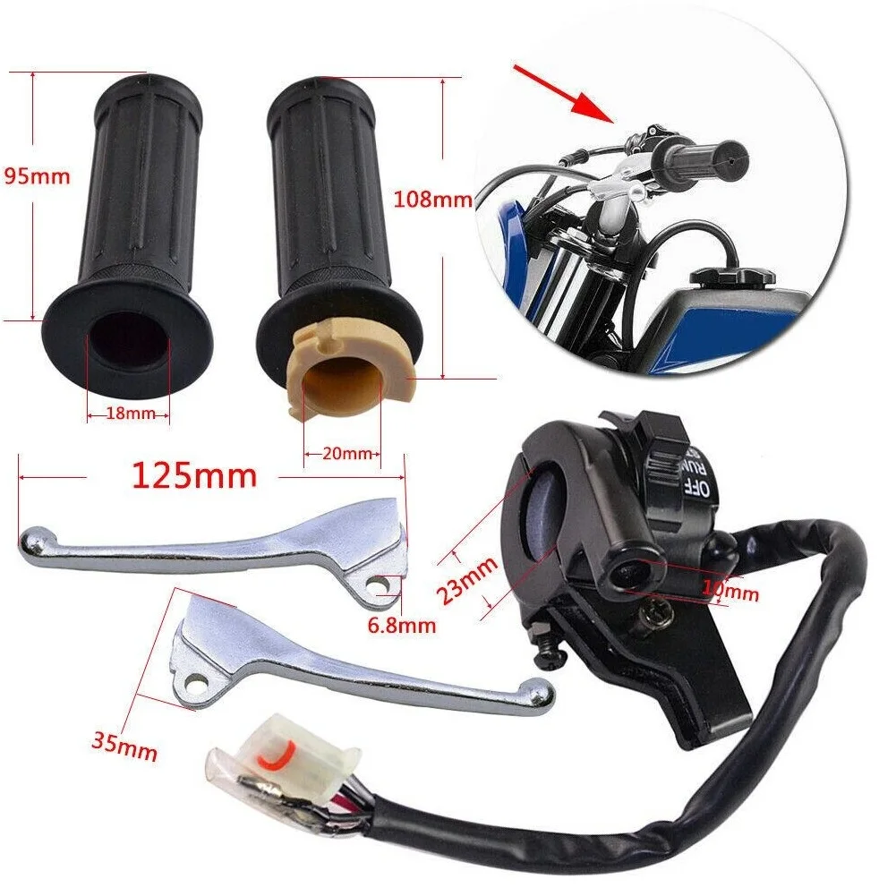 Рычаг тормоза FLYPIG левый и правый ручки трос дроссельной заслонки переключатель