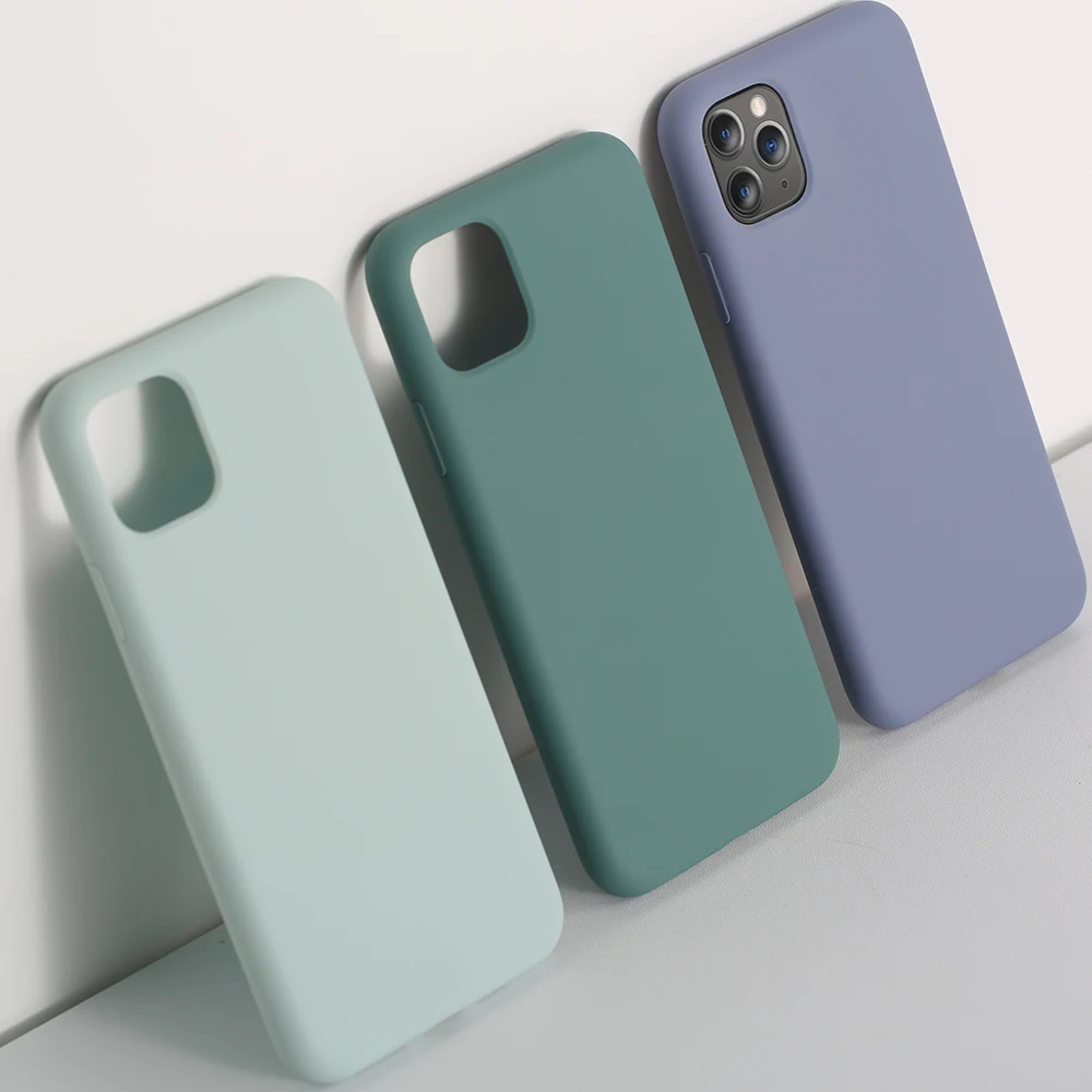 Оригинальные чехлы из жидкого силикона для SamSung Galaxy S9 S8 S10 Plus Note 10 9 8 S10E A50 A70 A40 A10 A7