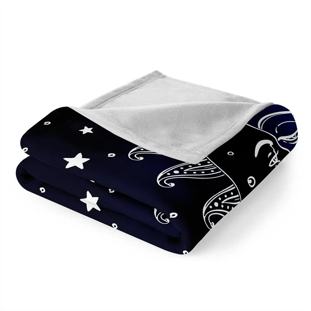 ONGLYP мандала луна и защита от солнца в богемном стиле Одеяло уютный теплый плюш