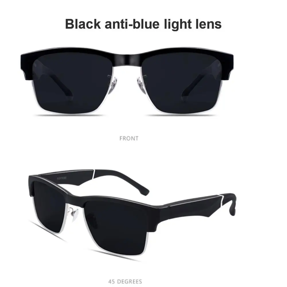저렴한 K2 하이엔드 오디오 안경 골전도 스마트 헤드셋 2 In 1 무선 블루투스 호환 스마트 선글라스 핸즈프리 안경, 골전도 스마트 헤드셋