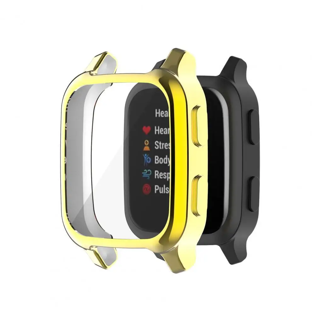 

Soft TPU Plating Smart Watch Full Screen Protective Shell Case Cover for Garmin Venu Sq Smart Electronics Accessories