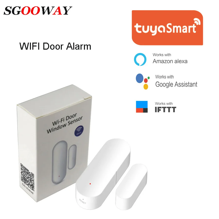 Sgooway Wifi магнитный датчик автоматизированная домашняя система охранной сигнализации проста в установке в двери или окна
