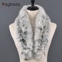 natural fur scarf winter women warm 100genuine real rex rabbit fur scarf new fashion russia lady real fur shawl pompom