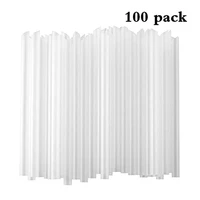 100pcs individually smoothies jumbo thick holiday event party wrapped drinking pp straws tea drinks straws kitchen tool