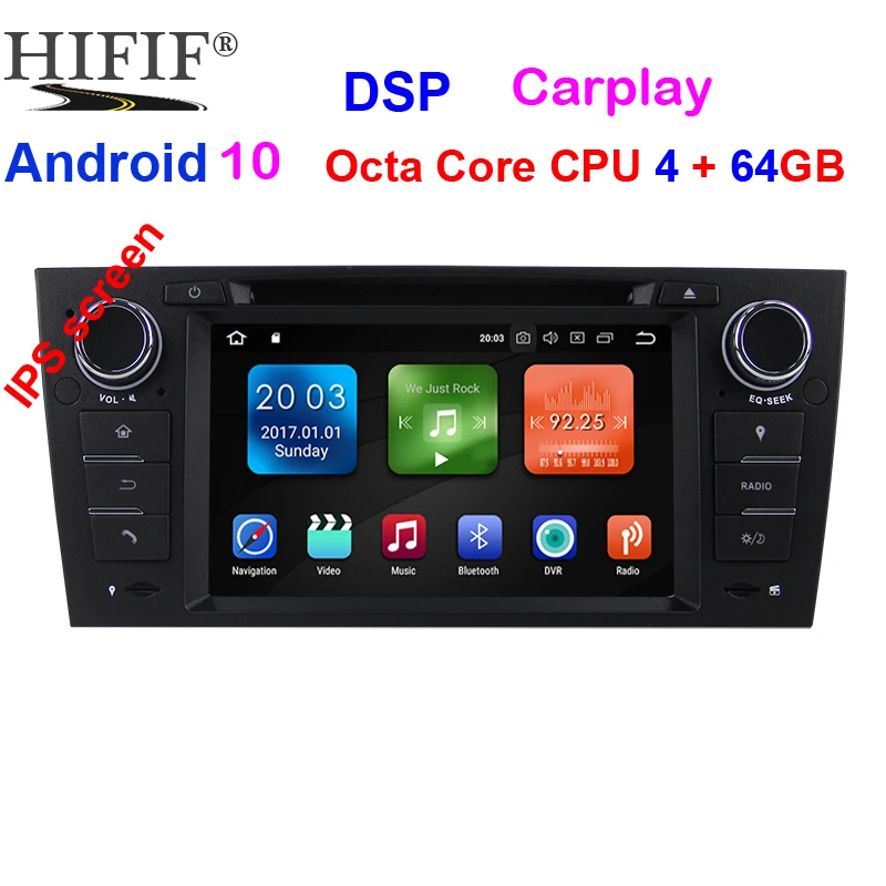 Автомобильный мультимедийный плеер IPS GPS Android 10 для BMW/3 серии E90/E91/E92/E93 Радио