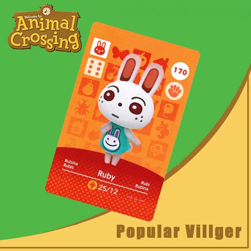 170 Cardinal Crossing Amiibo Card Ruby Animal Series 2 Nfc Work for Ns Games Прямая поставка | Безопасность и защита