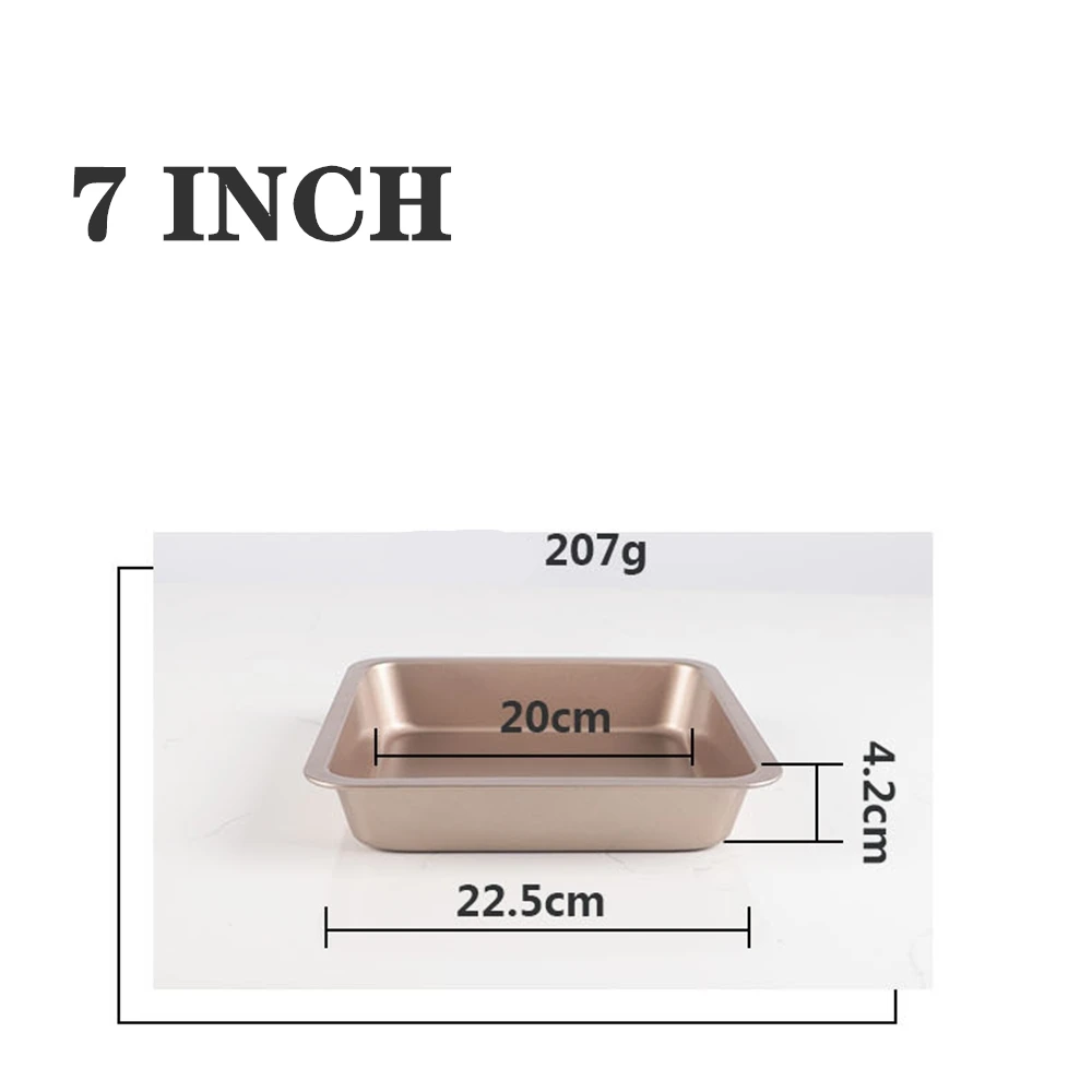 6/7 дюймов новый прямоугольный противень квадратный размеров с антипригарным