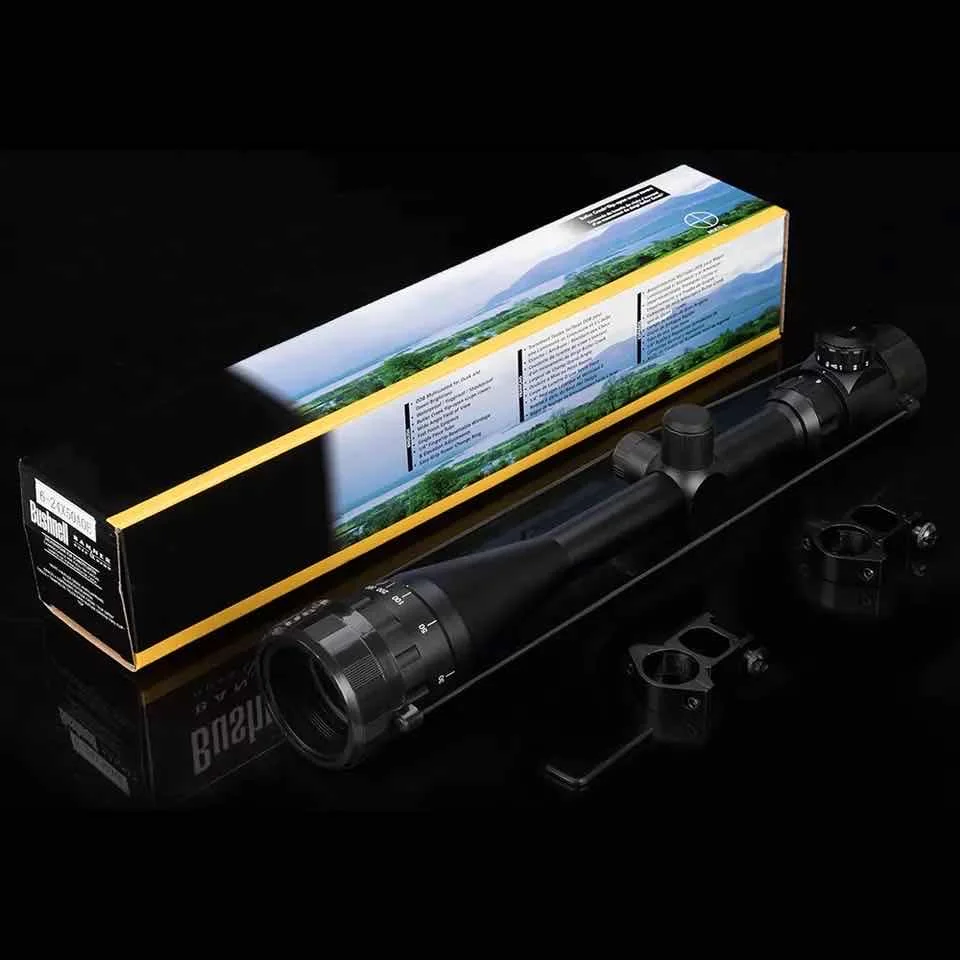 

6-24x50 Aoe Riflescope Adjustable Green Red Dot Hunting Light Tactical Scope Reticle Sniper Optical Rifle Sight