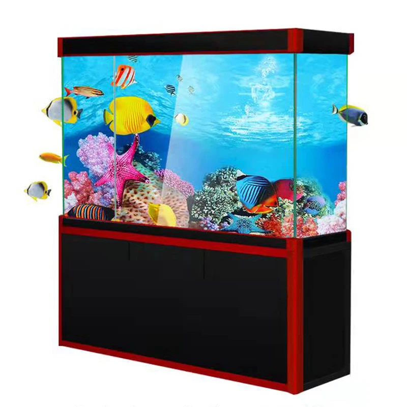 Аквариум Пейзаж Плакат 3D фон картина стикер двусторонний океан море растений