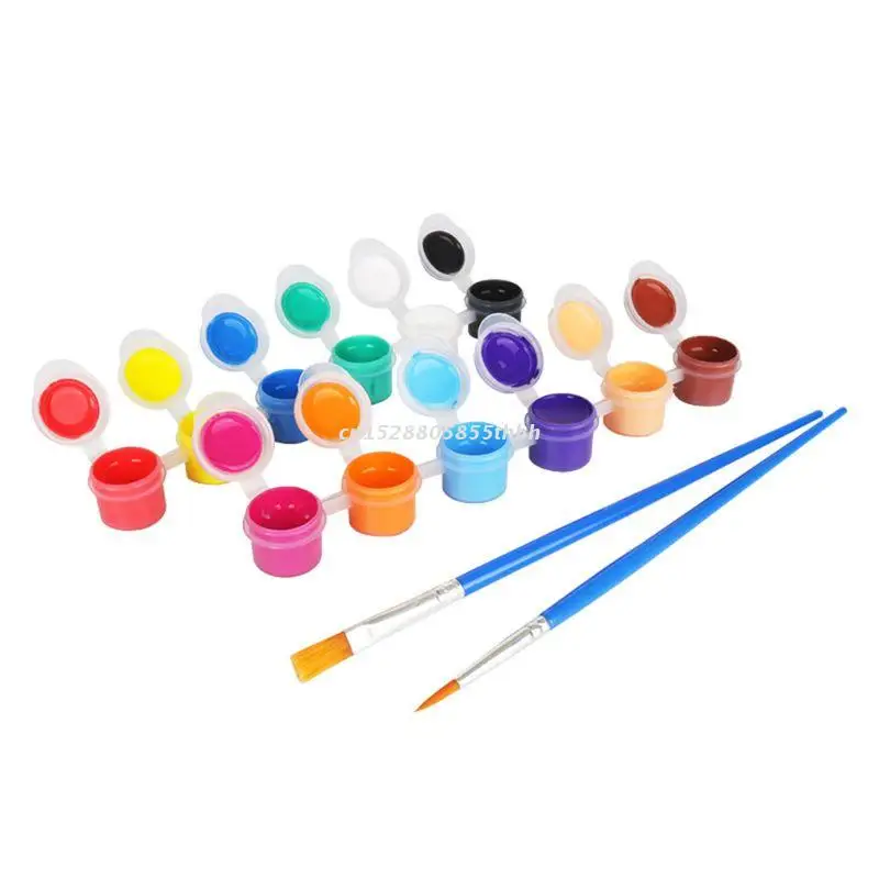 

2ml 12 Vibrant Colors Washable Gouache Paint for Kids School Finger Paint