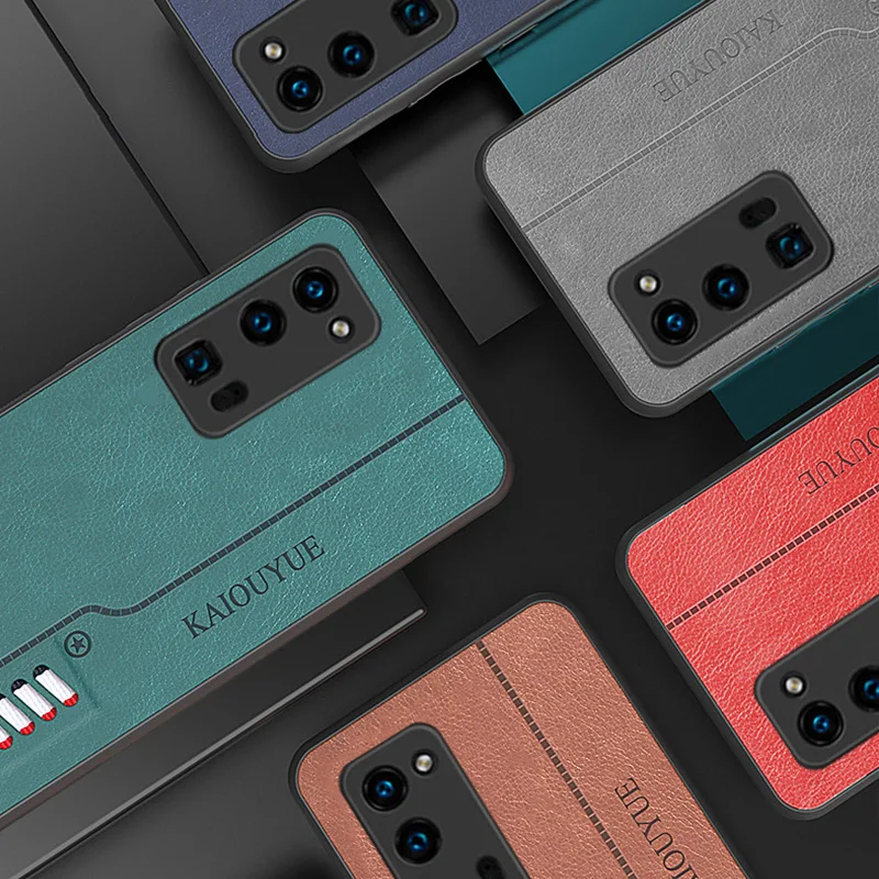 

Hyso Luxury Quality Soft Shockproof Phone Cover High Quality Fashion PU Leather Phone Case For Huawei Honor 30 Pro Plus 30S Lite