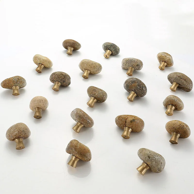 Уникальные ручки из натурального камня и цинкового сплава для дверей ящиков