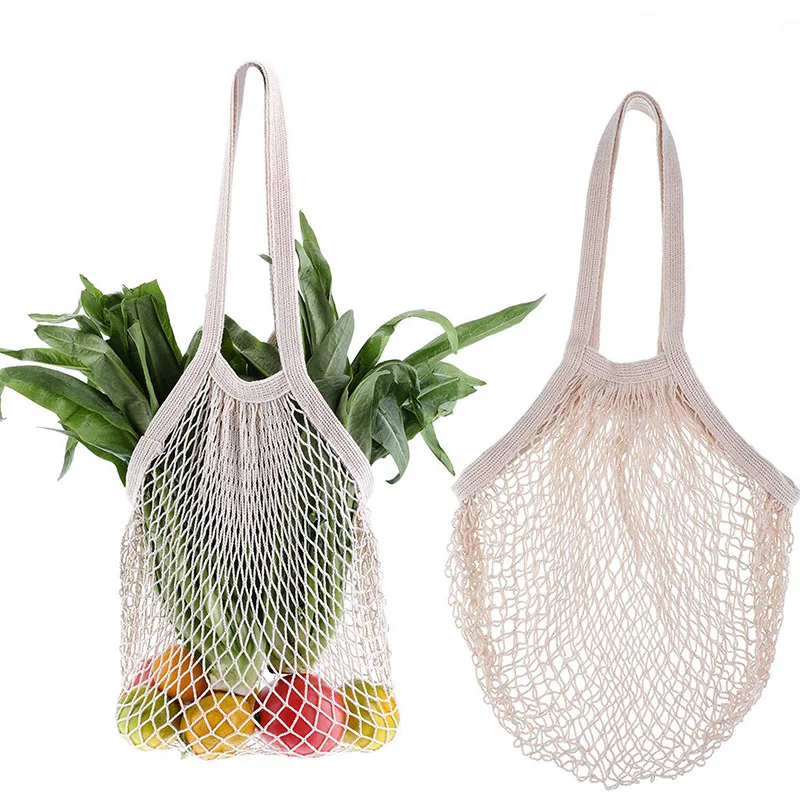 

Organic Cotton Mesh Zero Waste Natural Cotton Mesh Produce Vegetable Bag Washable Drawstring Reusable Produce Bags