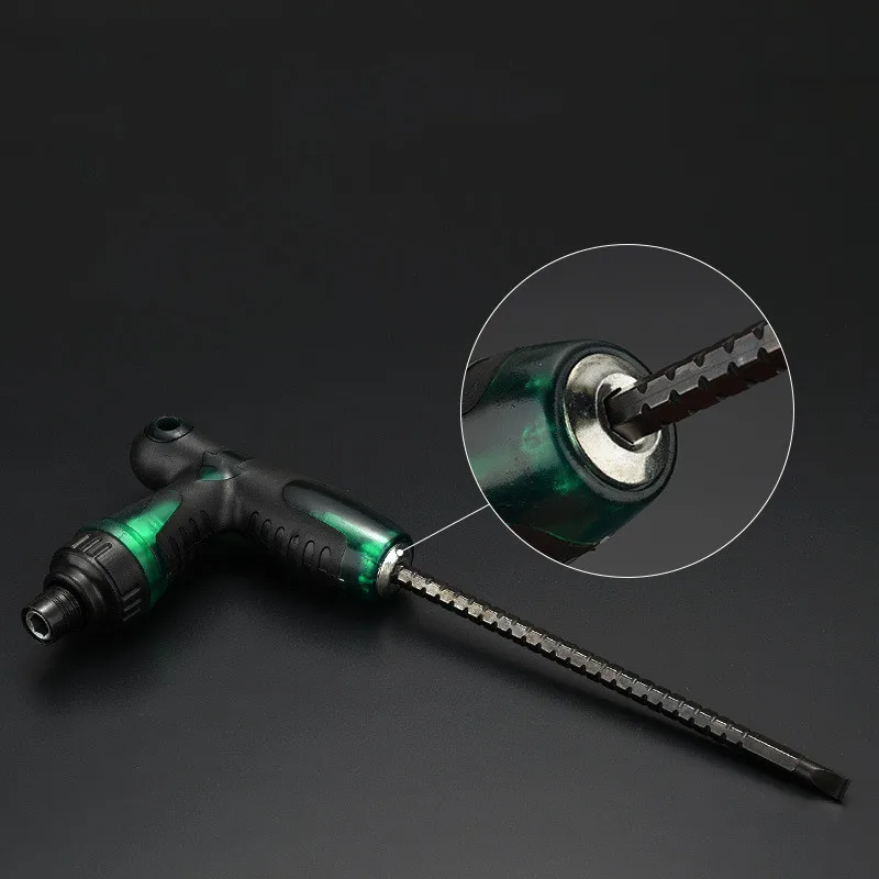 Многофункциональная отвертка с храповым механизмом шлицевая двойной головкой